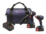 Bosch Cordless Brushless 18-Volt 2 tool Hammer Drill and Impact Driver Kit Image